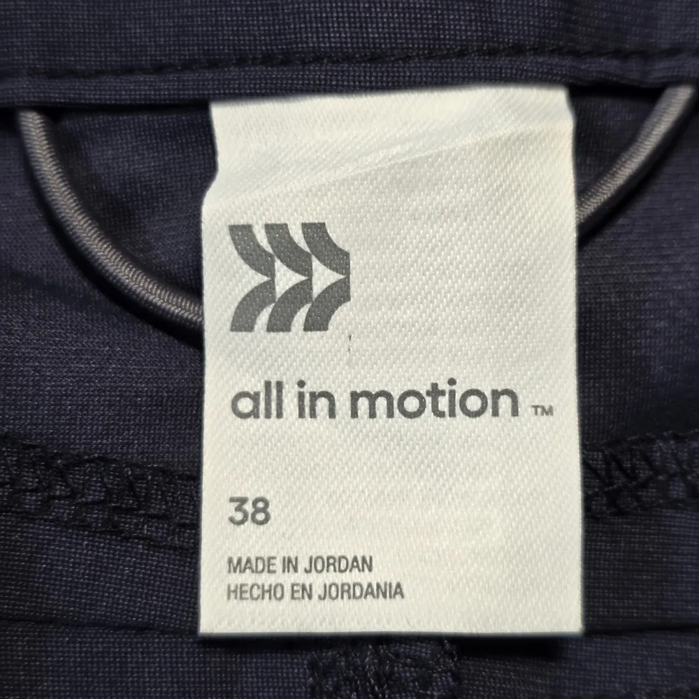 NWT All in Motion Men's Slate Flat Front Shorts,‎ Unlined Golf Shorts Size 38